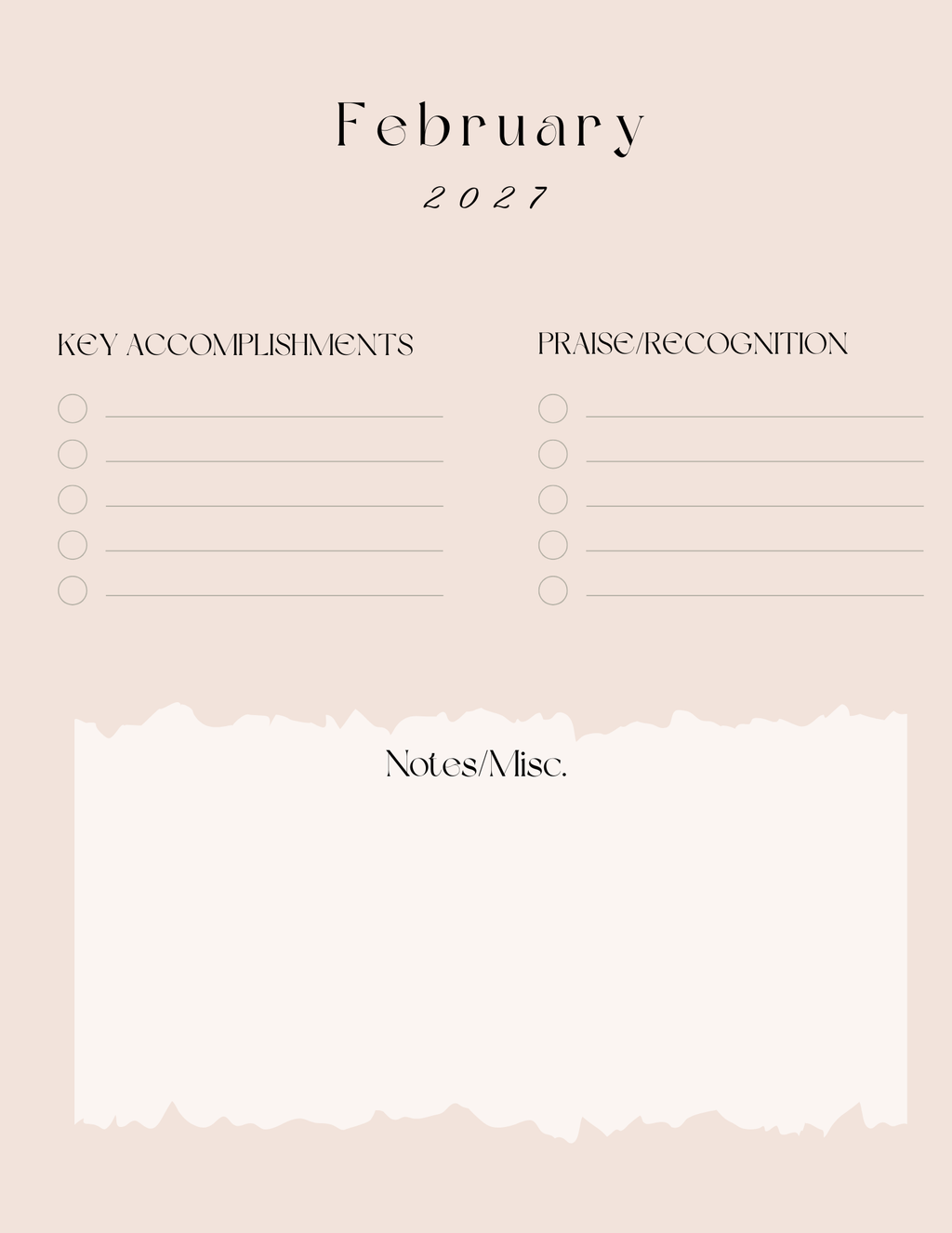 2027 Annual Review Companion - Spiral Bound